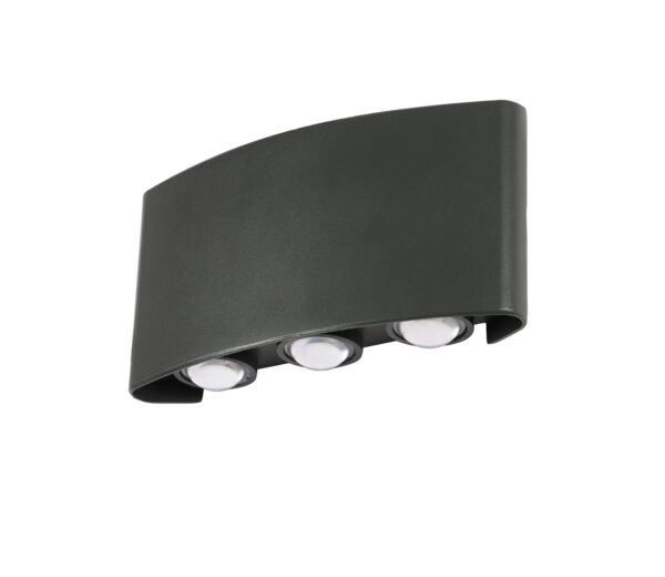 Grey Finish Outdoor Lighting With Multicolor Exterior Wall Light