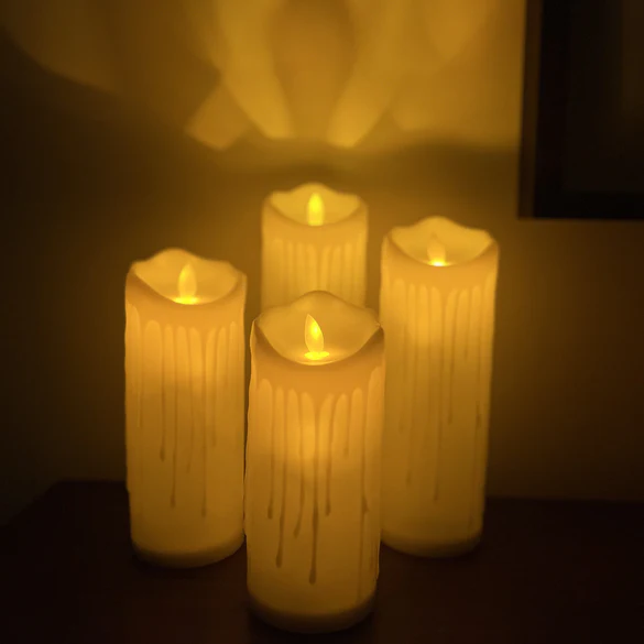 LED Como Pillar Candles