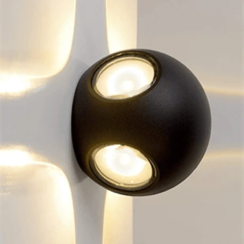 Spherical LED Outdoor Wall Facade Light pack of 2