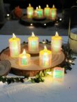 24 Green pieces Tea Light Candle