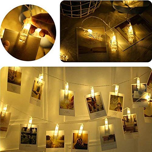 16 Photo Clip LED String Lights