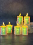 24 Green pieces Tea Light Candle