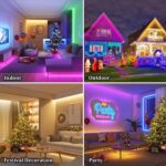 fizzytech 5 Meter Led Strip Lights 300 Rgb Leds,16 Modes Remote Control Perfect For Home Decoration Bedroom Ambiance Diwali And Lights Of Home Decoration, Multicolor