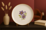 Violet Bloom Wall Plate