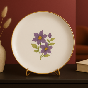 Violet Bloom Wall Plate