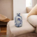 IndiClay – Petite Blue Drum Vase