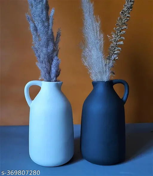 Clay Contrast – Vase Pair