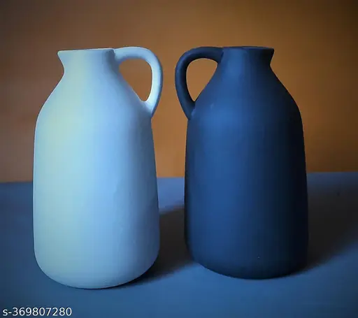 Clay Contrast – Vase Pair