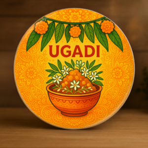 Ugadi Bloom-Festival of New Beginnings Plate
