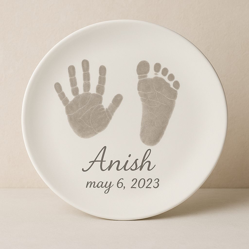 Baby Hand & Footprint Plate