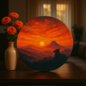 Sacred Dusk-Nandi Hills Ceramic Plate