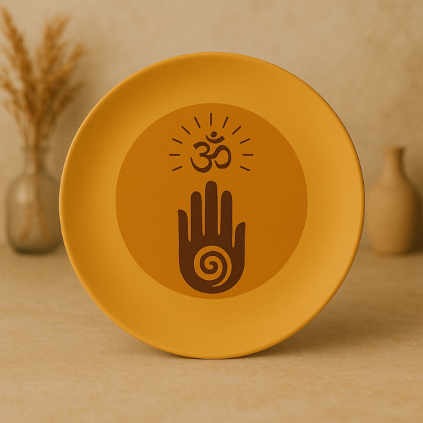 Divine Shield – Om Hand Plate