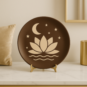 Lunar Blossom – Moon & Lotus Plate