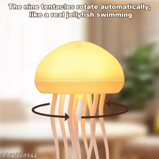 AquaGlow Jellyfish Rotating Lamp