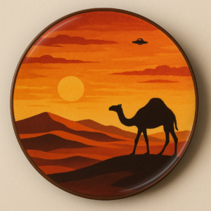 Desert UFO Sunset