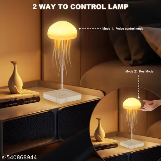AquaGlow Jellyfish Rotating Lamp